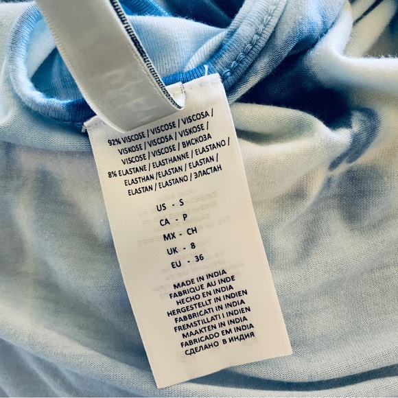 Lucky Brand Blue Tie-Dye Swing Dress Coverup - Picture 11 of 13